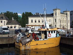 Ship in Oslo harbour