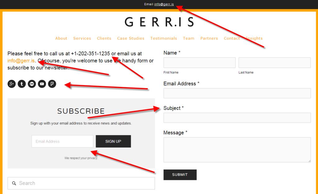 Lots of Gerris Corp Contact Info