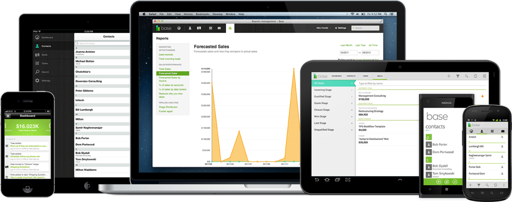 Base CRM are mobile device native