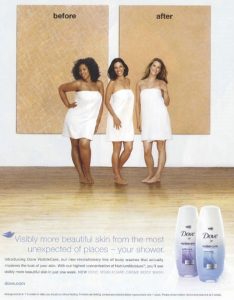 Dove "before after" campaign